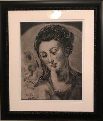 Pencil Drawing in Museum Grade Framing