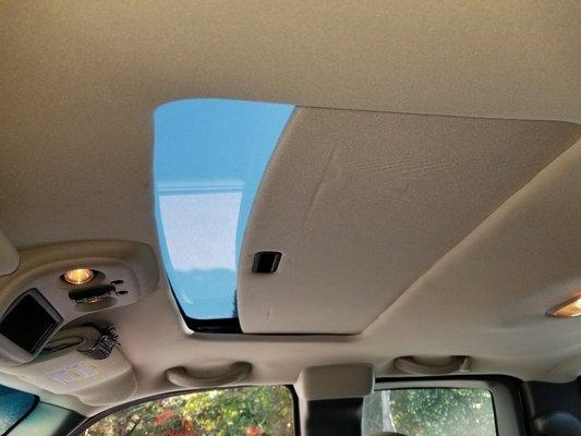 New sunroof installed