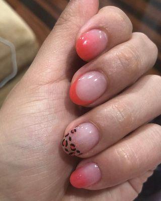 Gorgeous sns powder dipped manicure at PROSE florham park.