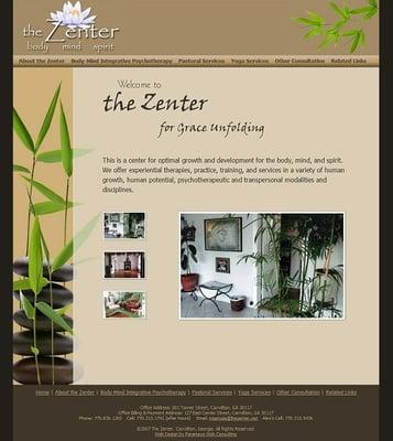 Web Design - The Zenter (Carrollton, GA)