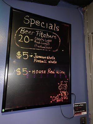 Current specials