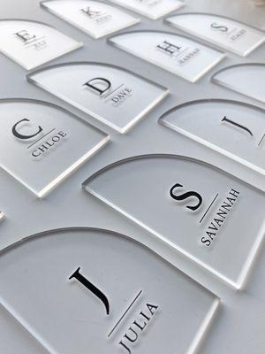 Acrylic name tags