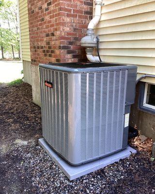 Condenser unit installed!