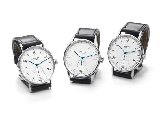 Our latest watch line, NOMOS Glashütte.