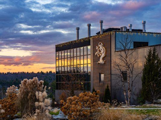 Charlton Brewery at sunset