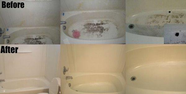 We can rescue your bathtub from looking old and dirty.