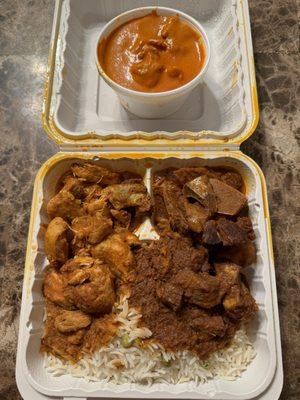 3 Item Combo (Butter Chicken, Curry Chicken & Goat Curry) ~