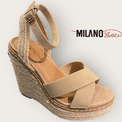 Step up your style game with these stunning wedges from Milano Shoes!  #MilanoStyle #WedgeSeason