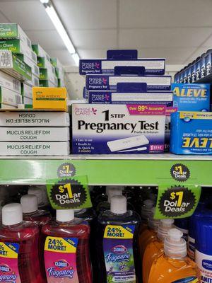 $1 Pregnancy test..lol.