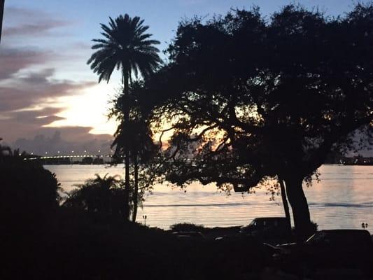 Peaceful nighttime view.