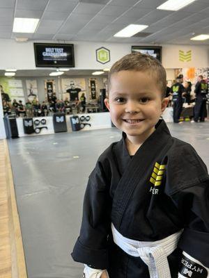 My son's first belt graduation into master white belt, and he had such an amazing experience!