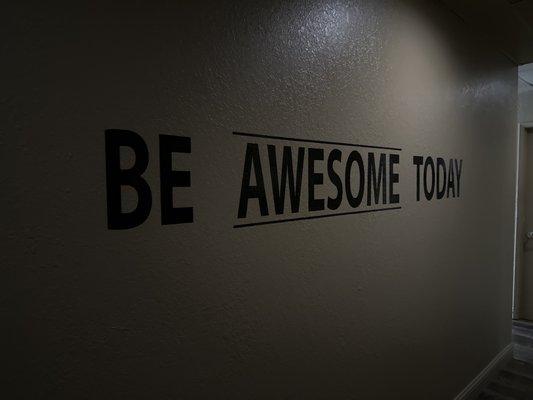 Be awesome today