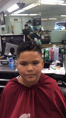 Line Up, Bald Fade, Razor Hard Part Comb Over -By Frankie