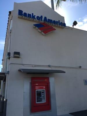 So this is the North side of B of A Bank next to a park lot as well and we have one of a few ATM's available.