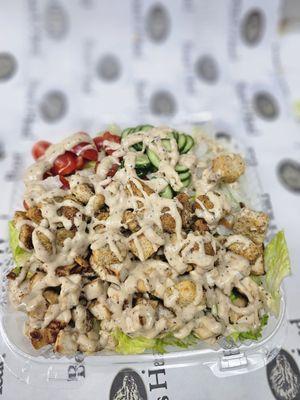 Grilled chicken ceaser salad