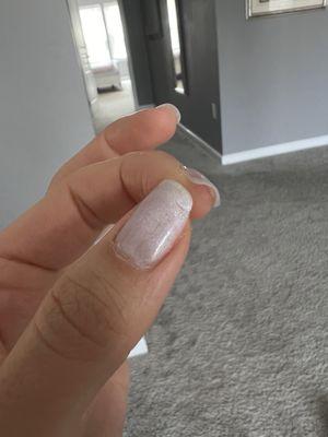 My gel nails that are breaking