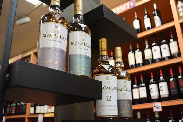 We even have top shelves scotch whiskies waiting to be purchased and sipped on, you decide if you want it on the rocks or not.