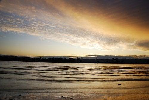 Sunset over the Columbia