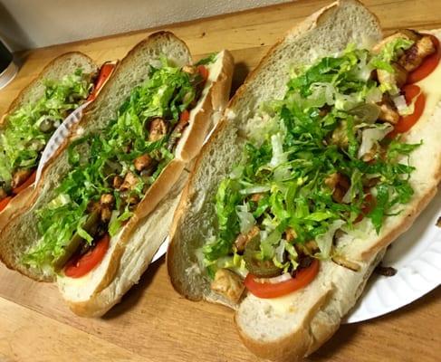 Yummy grilled chicken subs