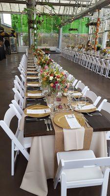 Your Party & Event Center offers decor/theme planning as well as all the equipment rentals.