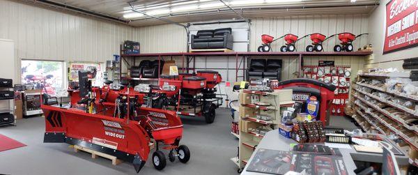 Interior plow display and accessories