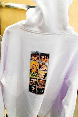 HUF x SF2 sweatshirt back. I would totally get this if I thought I had any chance at keeping it clean