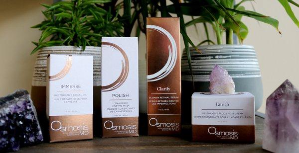 Osmosis skincare products available at Classique Spa