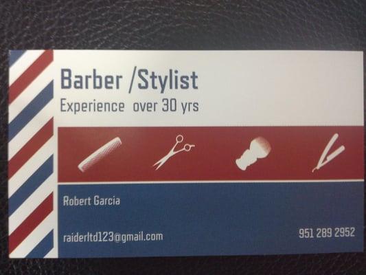 My Name is Robert and I have been serving the Community  Cuting Hair and Barbering for about 34 yrs.