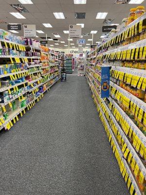 Yellow discount tags