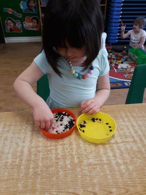 Working on some fine motor skills