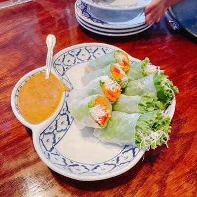 Spring rolls.