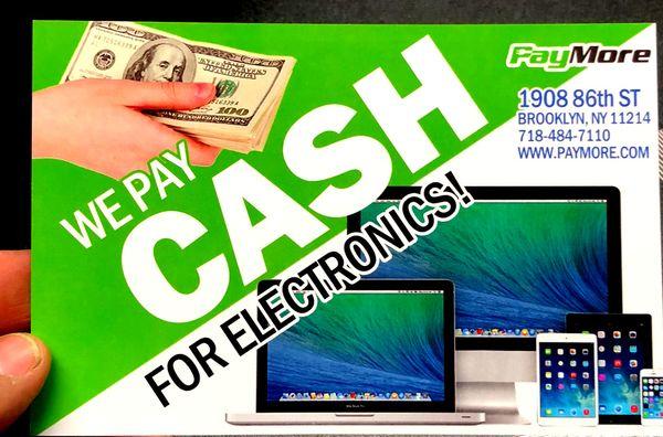 We pay top dollar in cash on the spot for iPhones, Smartphones, iPads, Tablets, Laptops, Macbooks and more. Places that buy iphones near me