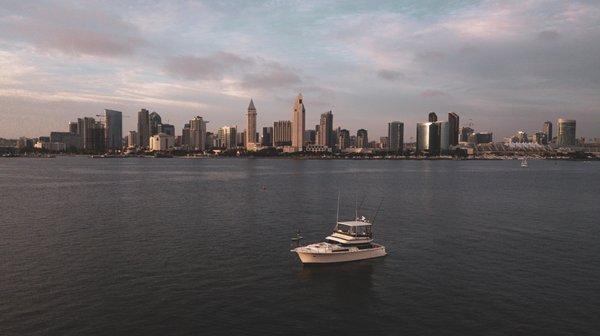 San Diego city skyline- I think we get to enjoy her best side...