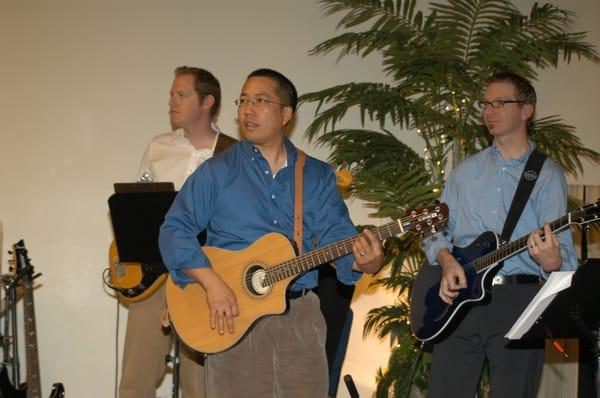 Some of the worship band at The Place