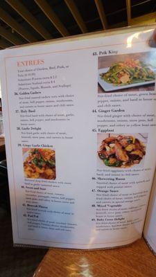 Thai Gusto- Menu