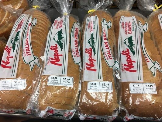 We carry Bella Napoli Italian bread.