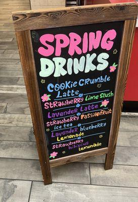 Spring Drink Menu