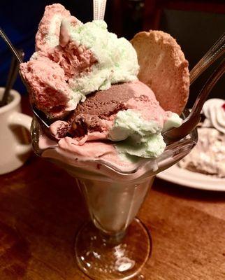 Spumoni. Almost too pretty to eat. lol