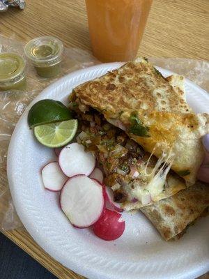 Al pastor quesadilla