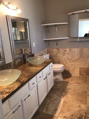 Ada and Faria cleaned my master bathroom  with speed and efficiency. I am very pleased !