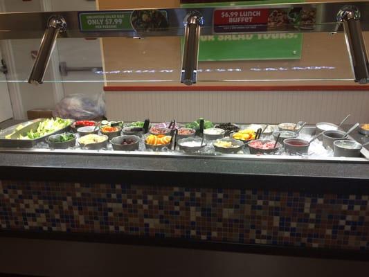 Salad buffet bar