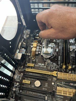 Perfectly clean motherboard