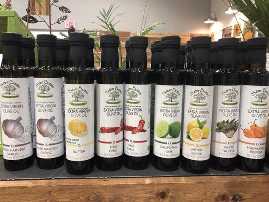 Awesome balsamic vinegar and olive oils