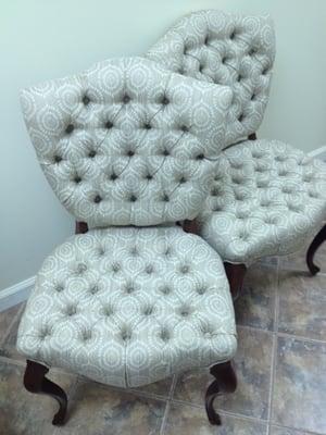 tufted fireside chairs