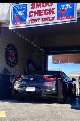 BMW i8 for smog test..!!