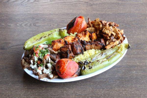 Kebab and Shawarma Mix Plate