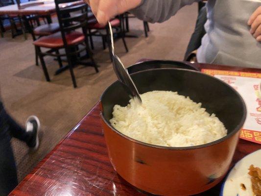 Steam rice for two