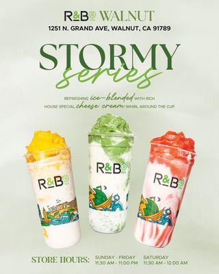 STORMY SERIES - Ice blended with cheese cream swirl