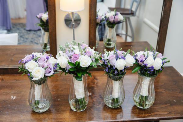 Bride and bridesmaid bouquet