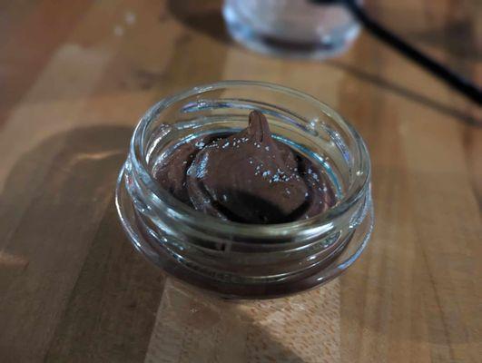 Salted chocolate mousse